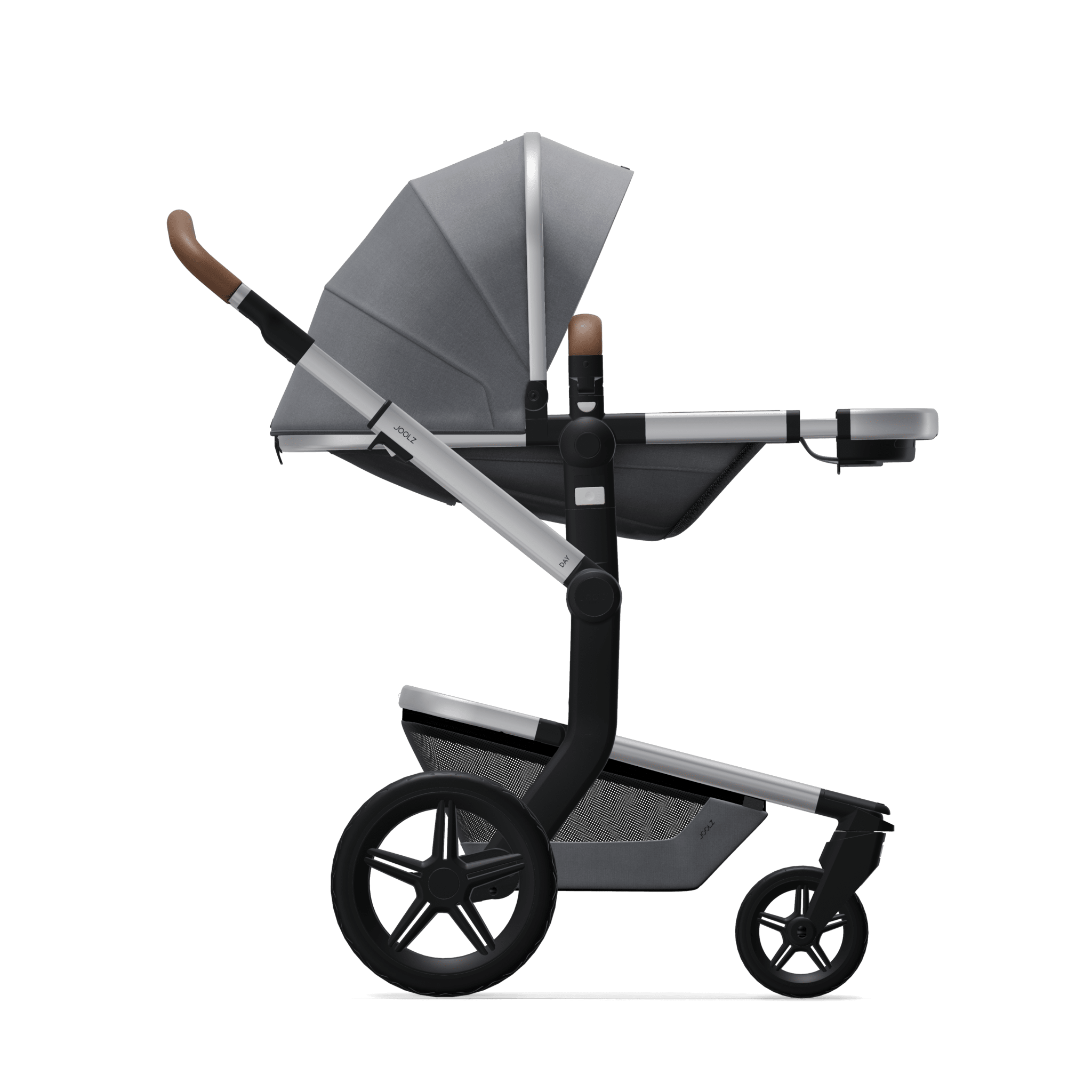 Joolz_Day__Seat_Fully_Reclined_Side_Gorgeous_grey